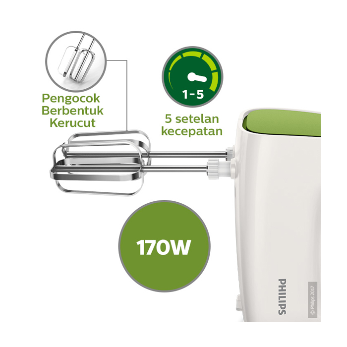 Philips Hand Mixer - HR1552/40 - Hijau